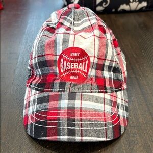 Gymboree Red and Black Plaid Baby Cap